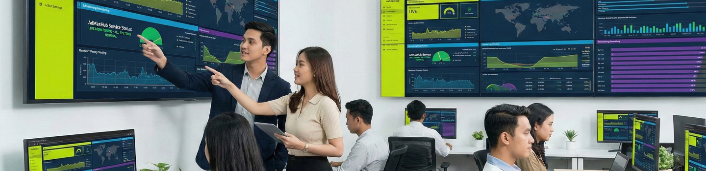 AdMaxHub - Service Status Banner